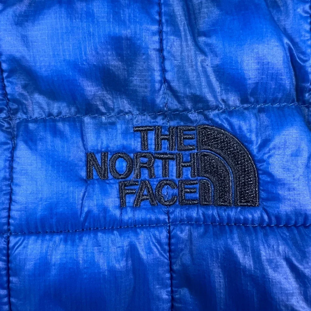 The‎ North Face ThermoBall Full Zip Jacket Mens L Blue Quilted Outdoor Insulated